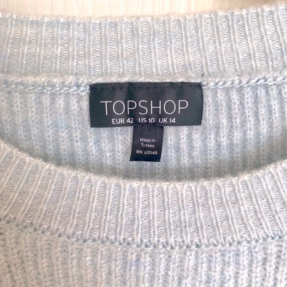 Topshop Tie Cuff Sweater - Picture 5 of 8